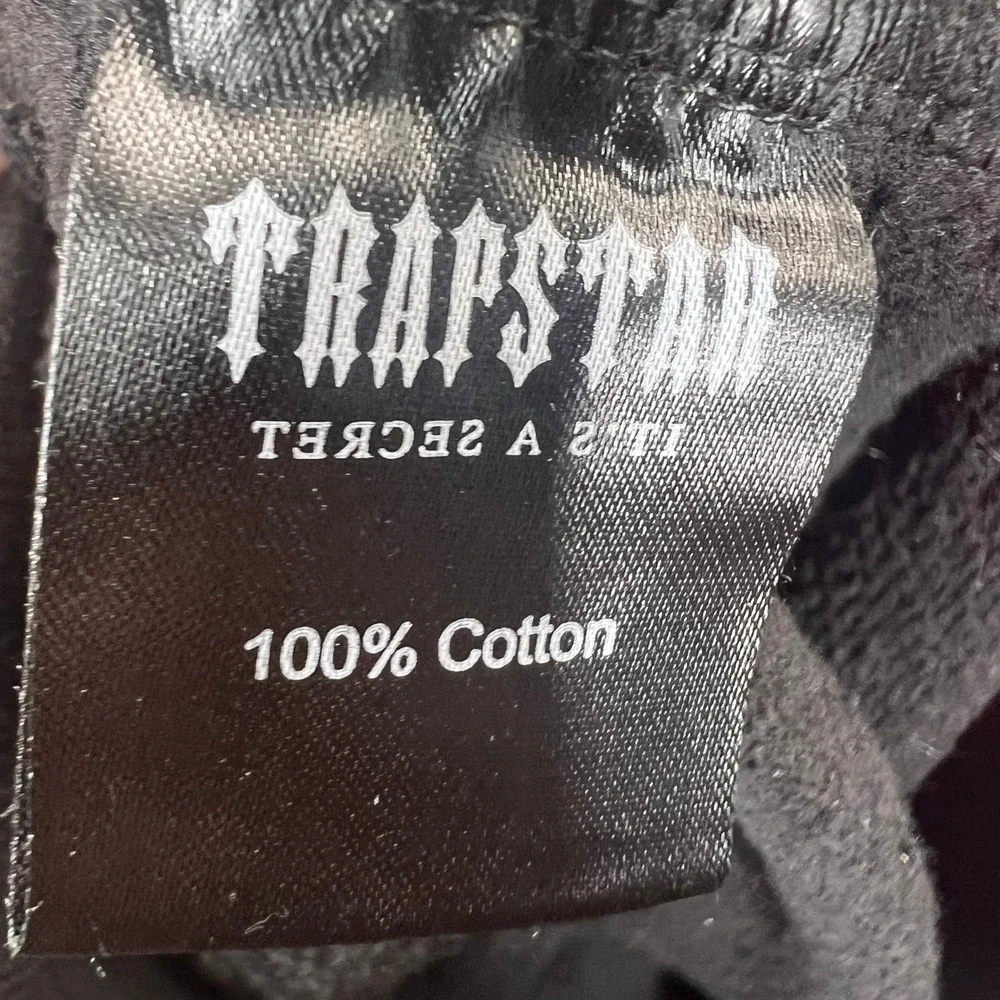 Trapstar x Dave Hoodie Mens L‎ Black Sunset Graphic It's A Secret Pullover EUC